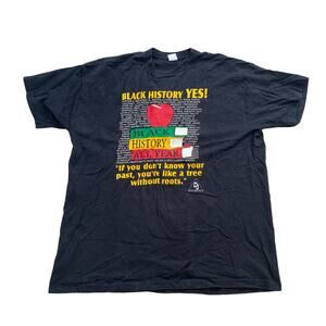 Vintage 90s black history tee xxxl